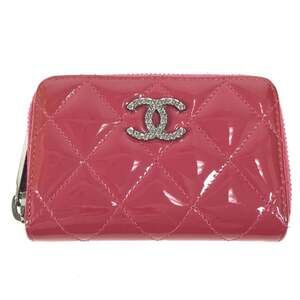 CHANEL Pink Logo Wallet